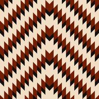 Geometric zigzag pattern. Aztec navajo red-white color chevron triangle zigzag shape seamless pattern background. Use for fabric, textile, interior decoration elements, upholstery, wrapping. vector