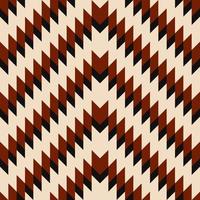 Geometric zigzag pattern. Aztec navajo red-white color chevron triangle zigzag shape seamless pattern background. Use for fabric, textile, interior decoration elements, upholstery, wrapping. vector