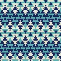 Ethnic geometric pattern. Ethnic aztec geometric shape white-blue color seamless pattern background. Navajo pattern. Use for fabric, textile, interior decoration elements, upholstery, wrapping. vector
