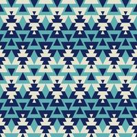 Ethnic geometric pattern. Ethnic aztec geometric shape white-blue color seamless pattern background. Navajo pattern. Use for fabric, textile, interior decoration elements, upholstery, wrapping. vector