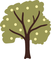 flat style fall autumn tree png