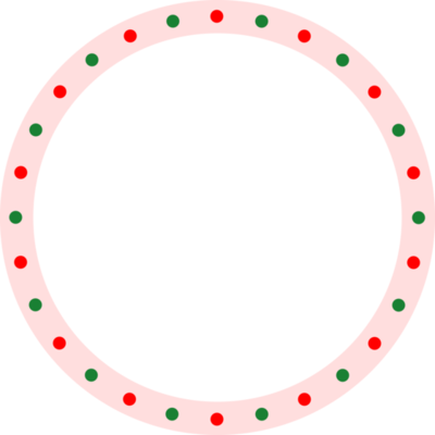 christmas polka dot border