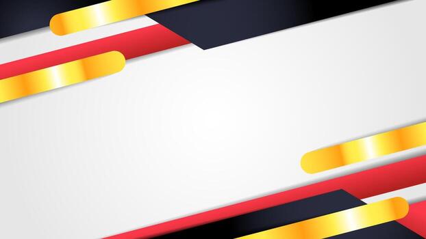 fondo geométrico rojo y blanco con elemento dorado para ilustración de diseño web de banner vector