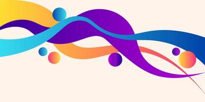 creative abstract colorful background design gradient wave vector