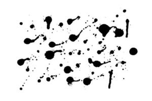 various splashes of black paint vector