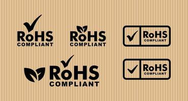 Rohs icon set symbol vector