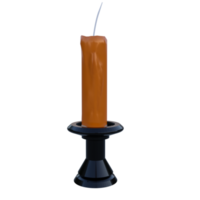Halloween Candle 3D Illustration png