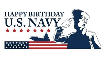 navy day brithday vector