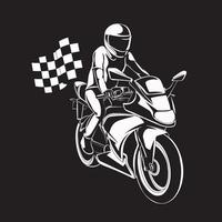 sport bike illustration vector