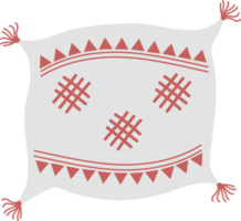 coussin décoratif avec un motif png