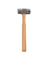 Vector of engineer hammer, tools carpenter, Hammer with wooden handle isolated on white background