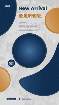 New arrival square banner social media template