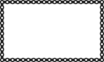 rectangle bicycle chain frame with copy space vector