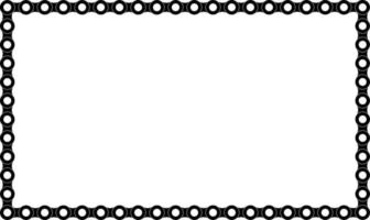 rectangle bicycle chain frame with copy space vector