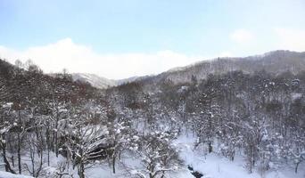 después de la montaña de nieve foto