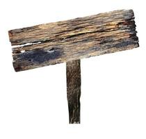 Old wooden sign photo