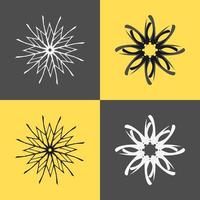 A collection of logo with abstract themes and high artistic value. Suitable for use office or an club logo vector