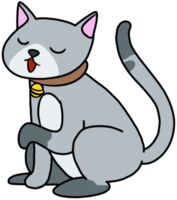 ilustração de desenhos animados de gato gatinho fofo png