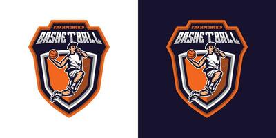 logotipo de baloncesto vector