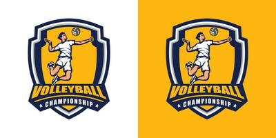 vector de logotipo de voleibol