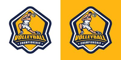 vector de logotipo de voleibol