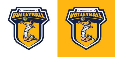 vector de logotipo de voleibol