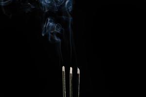 White smoke on black background for layer overlay effect. A realistic smoke or fog effect for photo and video manipulation effect and mystery design theme