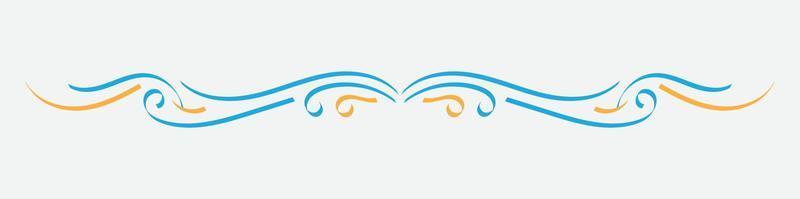 Vintage book vignette, divider and separator vector