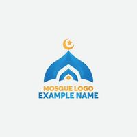 Mosque Logo Template Design Vector, Emblem, Concept Design, Creative Symbol, Icon vector