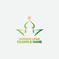 Mosque Logo Template Design Vector, Emblem, Concept Design, Creative Symbol, Icon vector