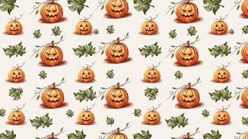 Flat illustration halloween pattern collection for new template vector