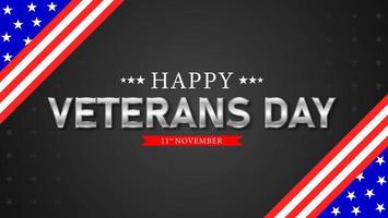 Veterans day background,banner,greeting card and banner with american flag and stars vector