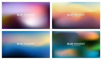 Colorful modern gradient blur background design vector