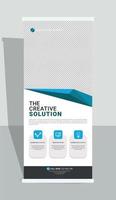 Corporate roll-up banner, Business roll-up banner, Roll up x stand banner vector