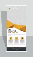 Corporate roll-up banner, Business roll-up banner, Roll up x stand banner vector