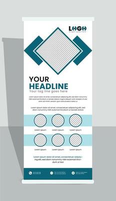 Corporate roll-up banner, Business roll-up banner, Roll up x stand banner