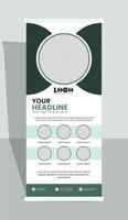 Corporate roll-up banner, Business roll-up banner, Roll up x stand banner vector