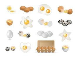 Eggs Realistic Set vector