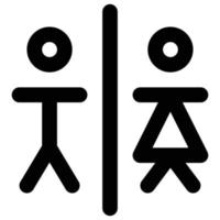 toilet icon, traveling Theme vector