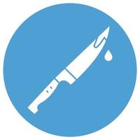 Bloody knife  which can easily modify or edit vector