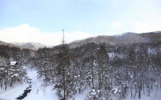 después de la montaña de nieve foto