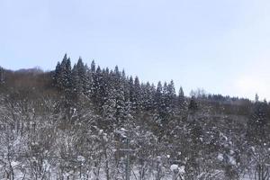 después de la montaña de nieve foto