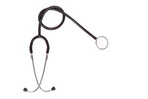 medical stethoscope on a white background photo