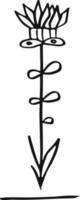 Line sketch bundle silhouette vector