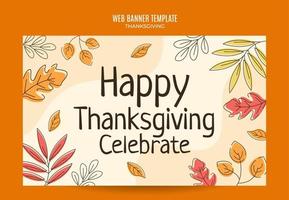 thanksgiving design for advertising, banners, leaflets and flyers vector