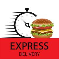 fast food delivery with vector illustration smartphone online store for distribution graphics application website