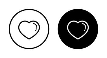 Love, heart line icon vector in clipart style