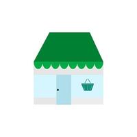 vector icon of retail store