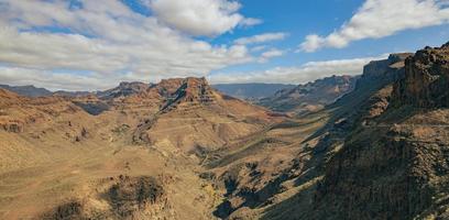 Mountain landscape panorama on the island Gran Canaria photo