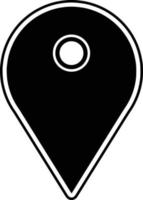 Location vector Illustration Black Icon